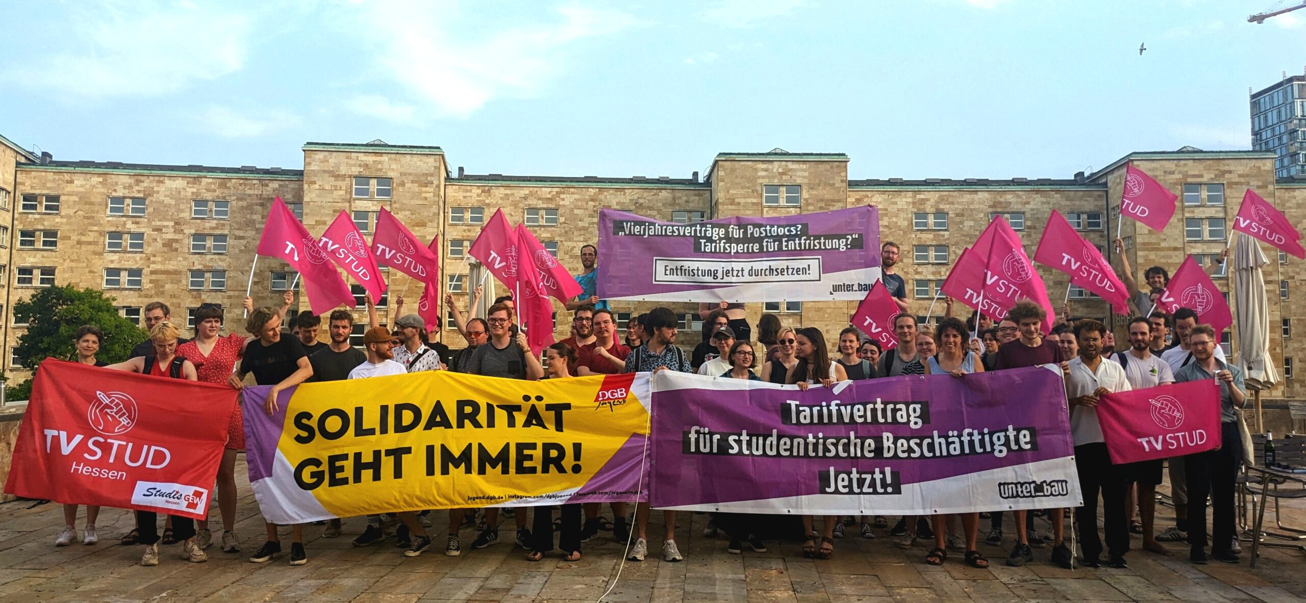 Tarifvertrag Jetzt! Vollversammlung der Studentischen Beschäftigten der Goethe-Uni